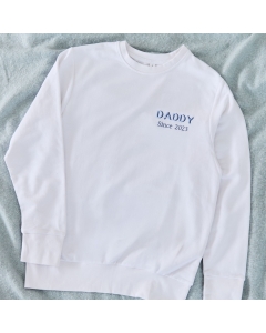 Personalised Ecru Father's Day Daddy Sweatshirt