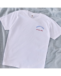 Personalised Cool Dads Club White T-shirt