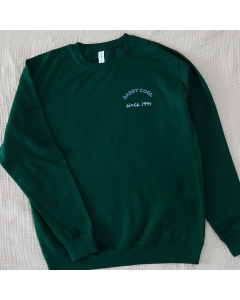 Personalised Forest Green Adults Cool Club Sweatshirt