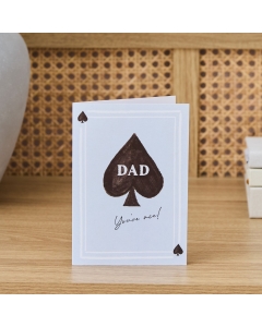 Personalised Ace Dad Father's Day card