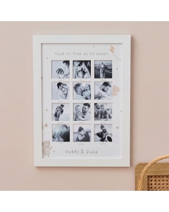 Personalised Bear Fathers Day 12 Month Picture Frame