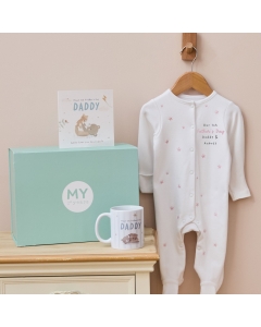 Personalised Father's Day Sleepsuit and Mug Gift Set