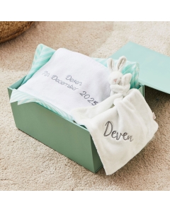Personalised Ivory New Baby Gift Set