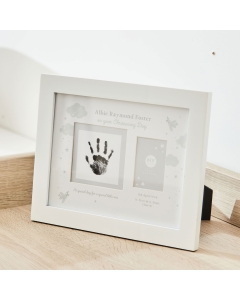 Personalised On Your Christening Day Handprint Frame