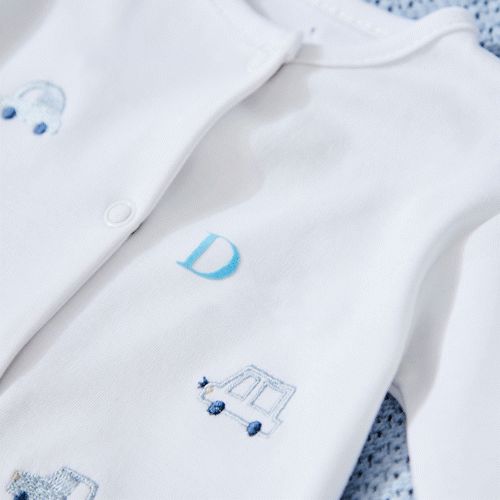 Personalized Transport Jersey Sleepsuit