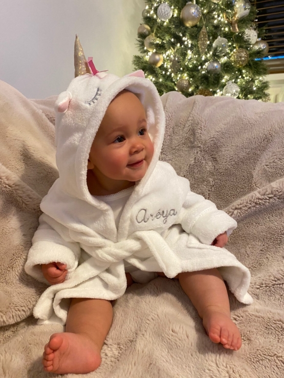 Personalised Unicorn Robe Model 2