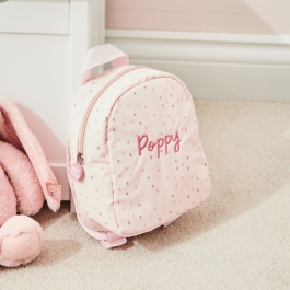 Pink Stripe SMALL Glossy Backpack by Mint Sweet Little Things