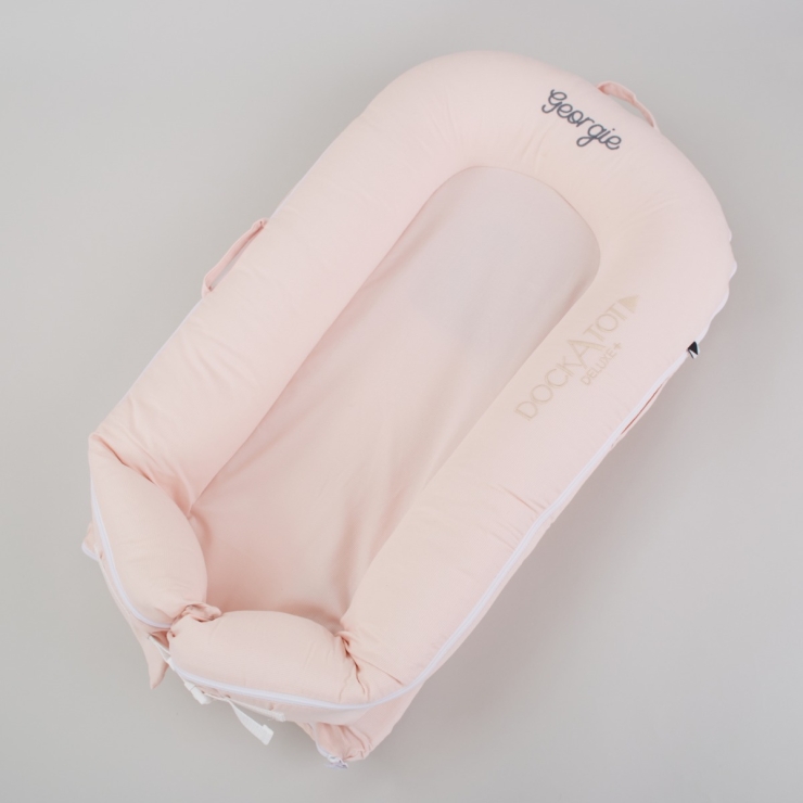 Personalised DockATot Deluxe+ Pod in Strawberry Cream