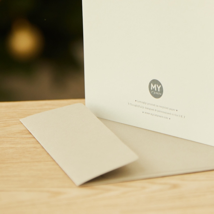 Personalised Red Christmas Card