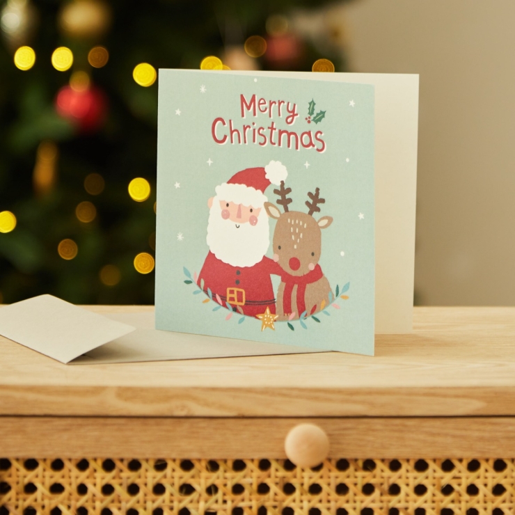 Personalised Red Christmas Card