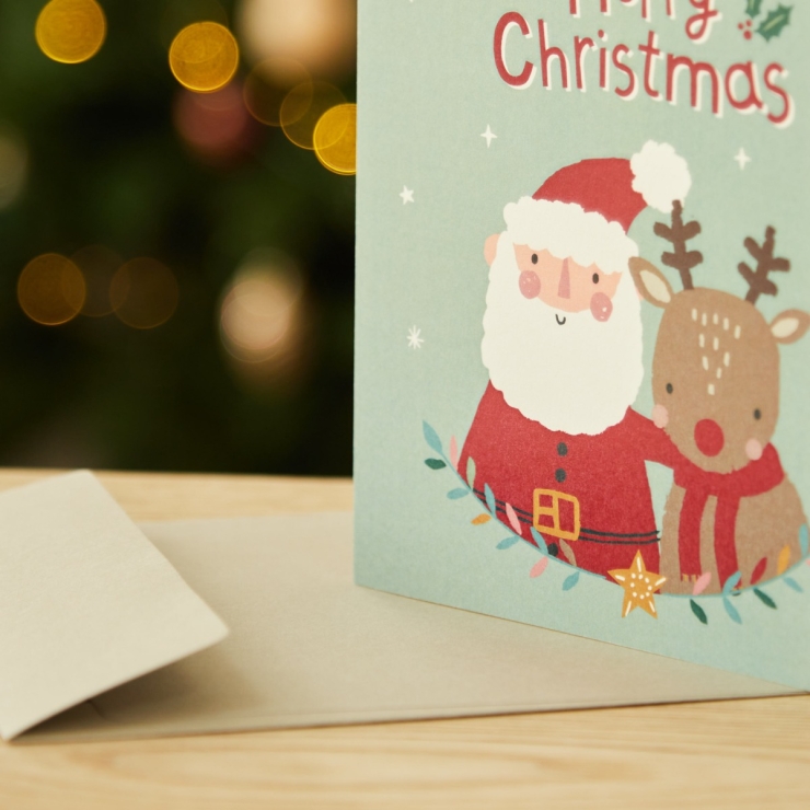 Personalised Red Christmas Card