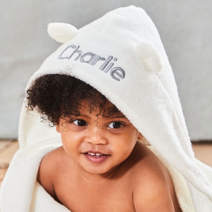 Personalised Ivory Splash, Snuggle & Cuddle Gift Set 