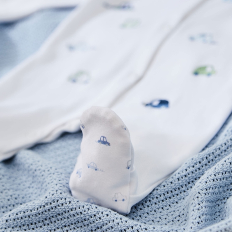 Personalised Transport Jersey Sleepsuit