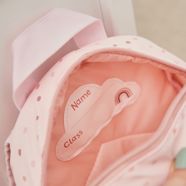 Personalized Pink Spot Tiny Backpack