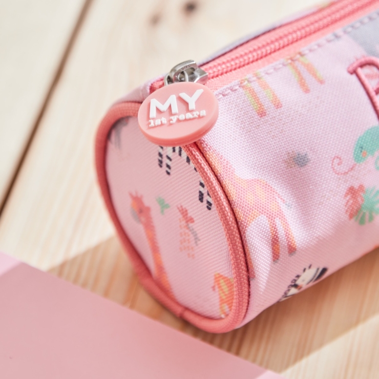 Personalised Pink Safari Pencil Case