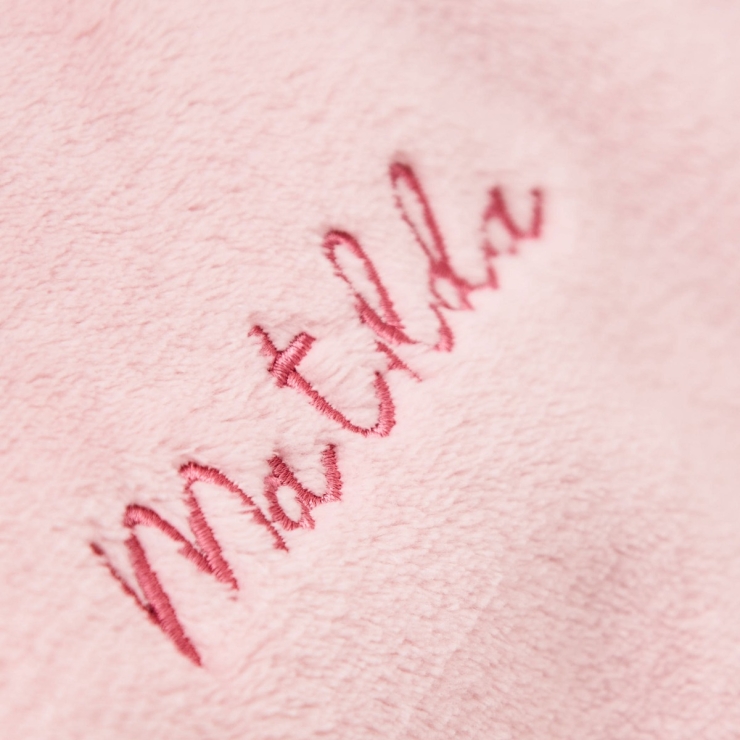 Personalised Pink Fleece Oversized Hoodie