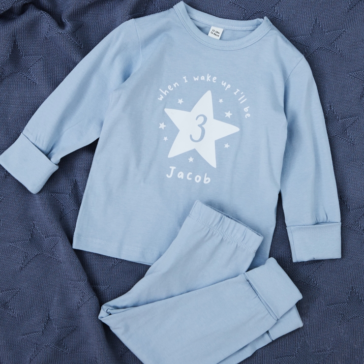 Personalised When I Wake Up I’ll Be Blue Pyjamas