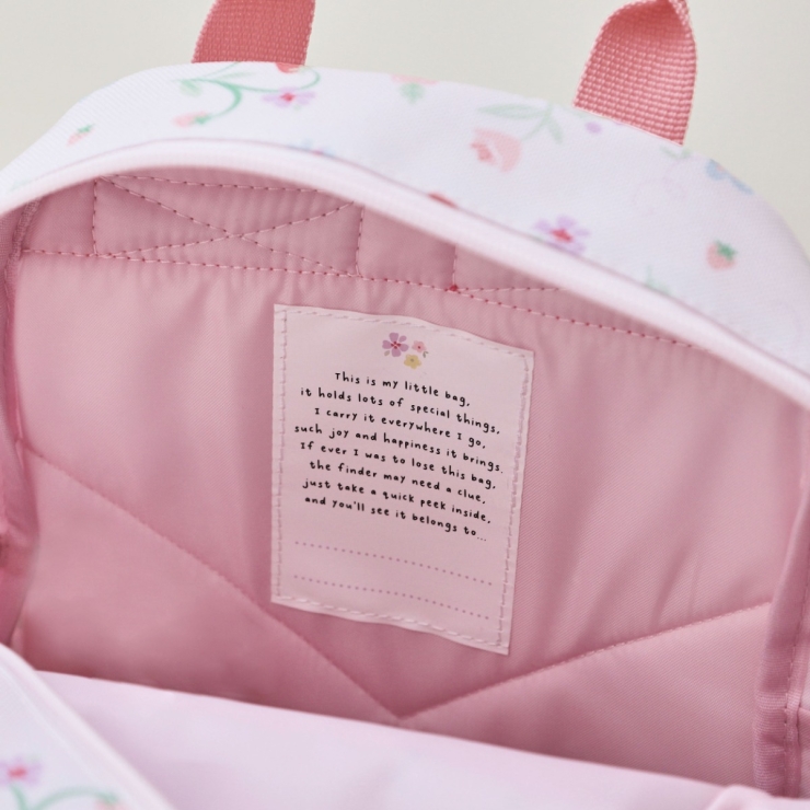 Personalized Grab Handle Fruit Print Mini Backpack