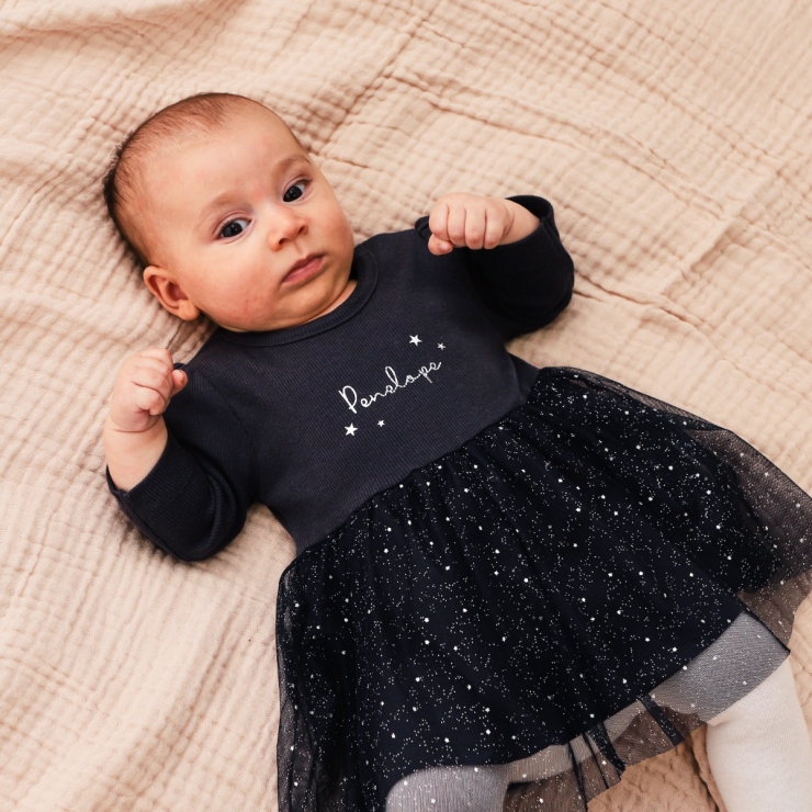 Personalised Navy Tutu Dress by Name It
