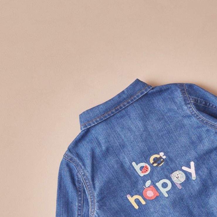 Just Bee Kids Children’s Be Happy Denim Jacket
