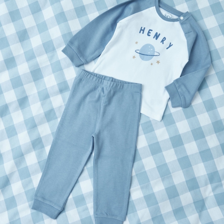 Personalised Space Boy Pyjamas