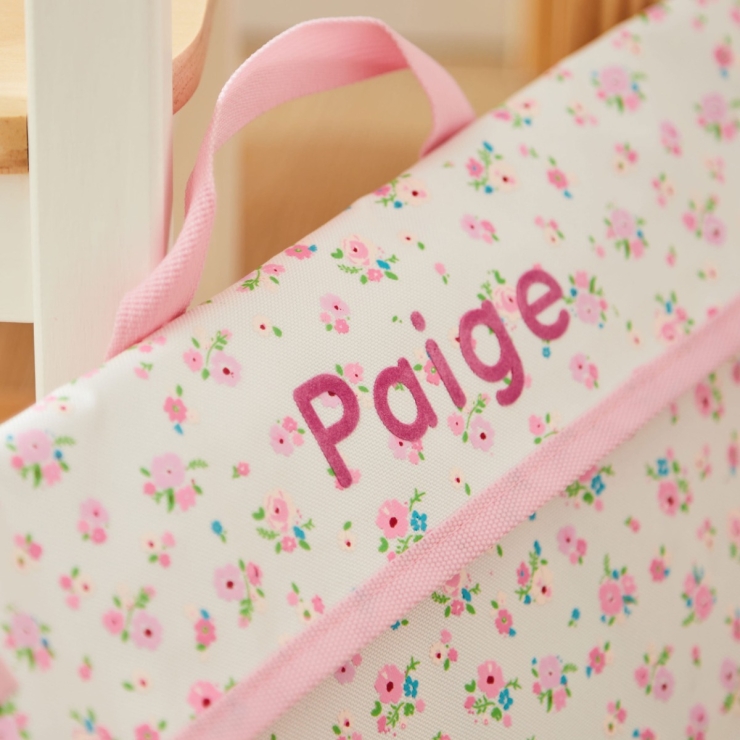 Personalized Ditsy Print Book Bag