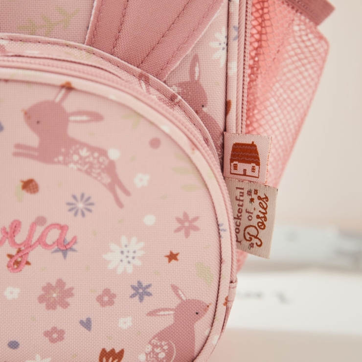 Personalized Pink Bunny Lunch Bag