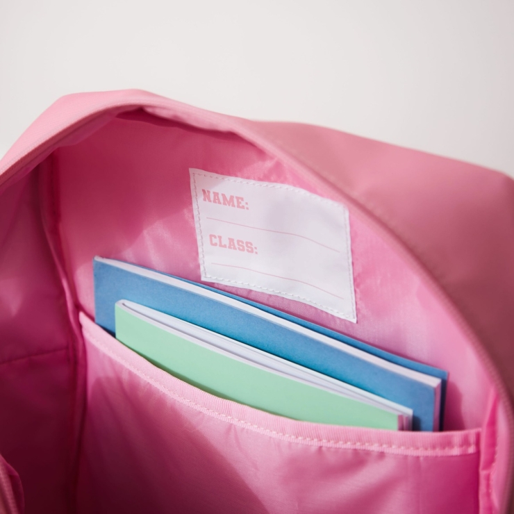 My Kids Personalised Pink Grab Handle & Purse Medium Backpack