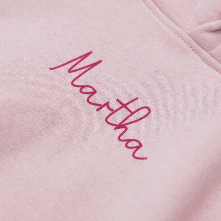 Personalised Pink Bunny Hoodie