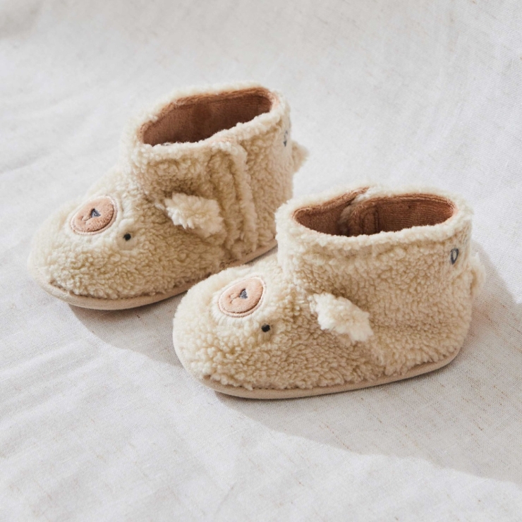 Personalized Brown Bear Borg Booties