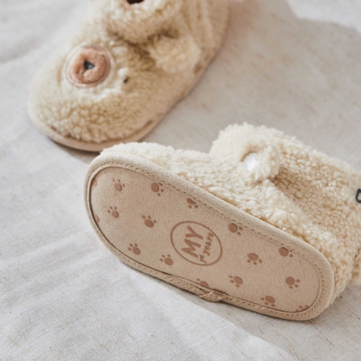 Personalized Brown Bear Borg Booties
