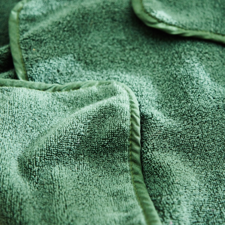 Personalized Forest Green Hooded Bath Towel