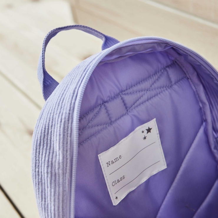 Personalized Butterfly Lilac Mini Cord Backpack