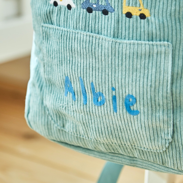 Personalized Transport Sage Mini Cord Backpack