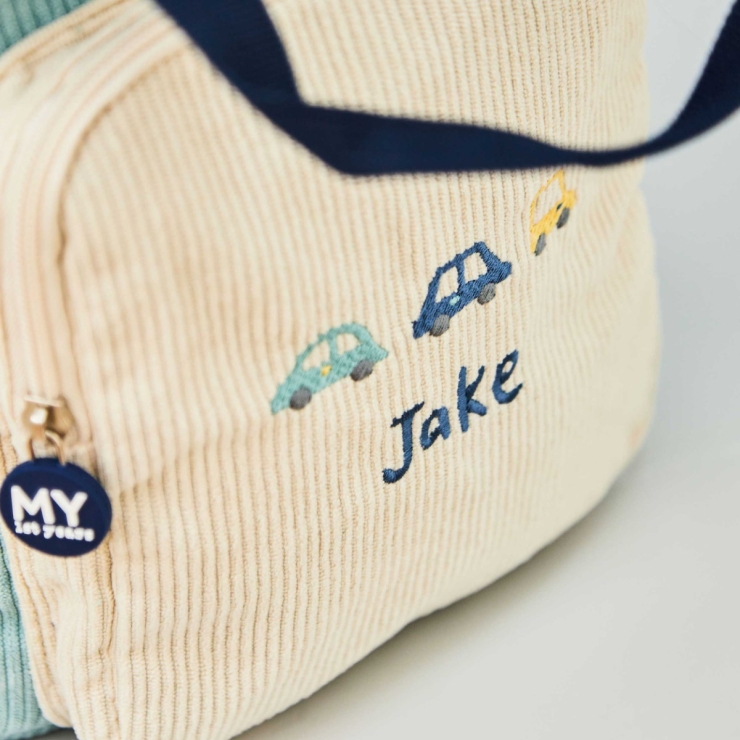 Personalised Sage Transport Cord Backpack with Grab Handle 