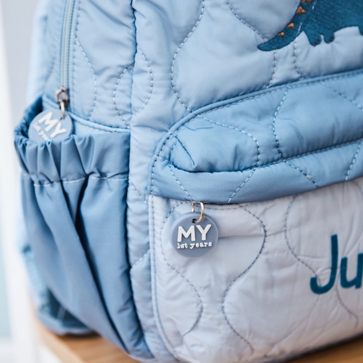 Personalized Dinosaur Quilted Medium Backpack
