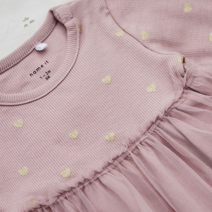 Personalised Mauve Tulle Dress by Name It