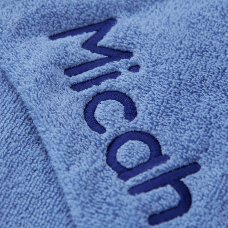 Personalized Infinity Blue Hooded Bath Towel