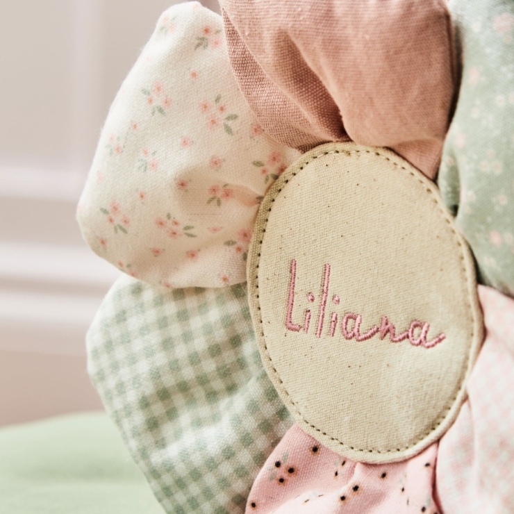 Personalized Pink Flower Tiny Character Backpack