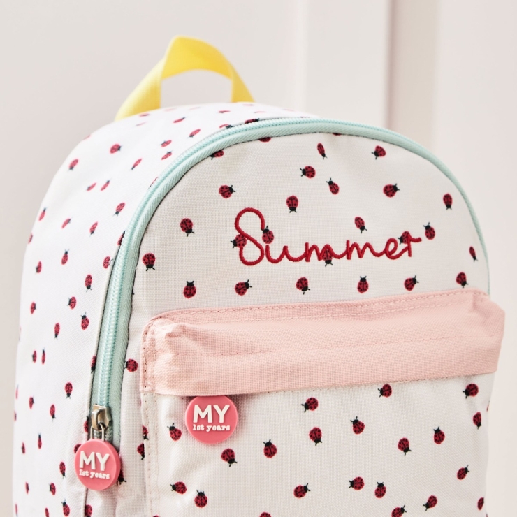 Personalized Ladybird Mini Compartment Backpack
