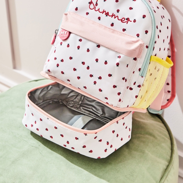 Personalized Ladybird Mini Compartment Backpack