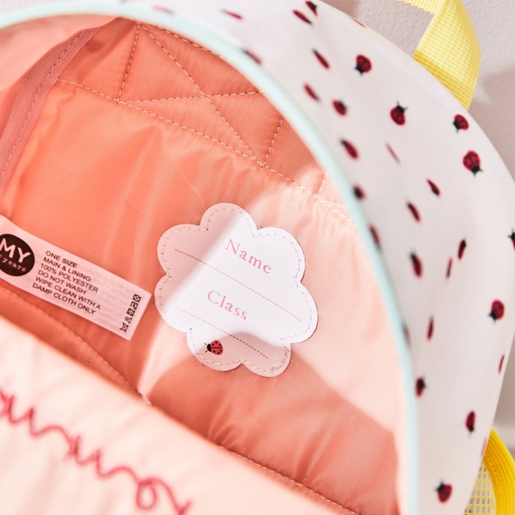 Personalized Ladybird Mini Compartment Backpack