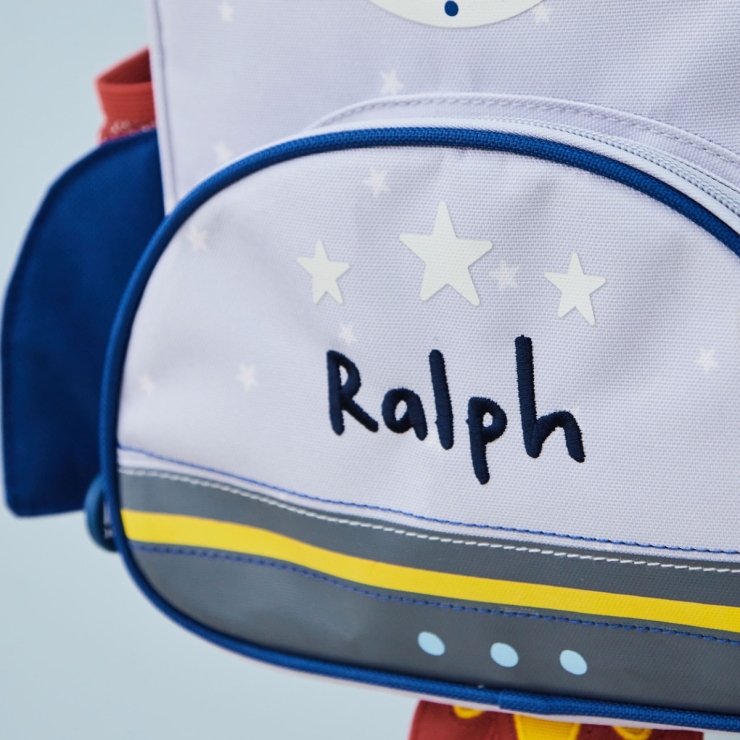 Personalized Grey Rocket Mini Backpack