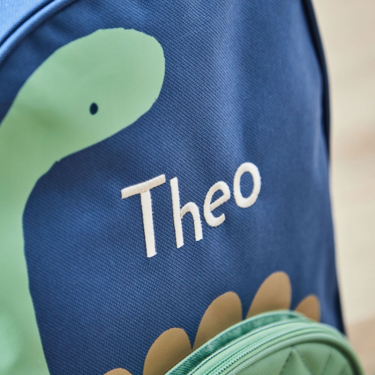 Personalized Green Dinosaur Medium Backpack