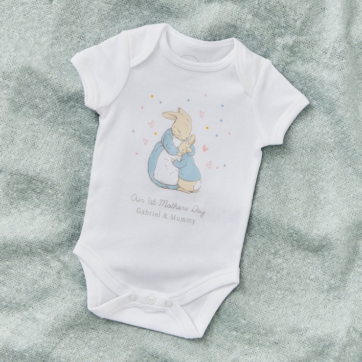 Personalised Peter Rabbit Mother's Day Bodysuit 