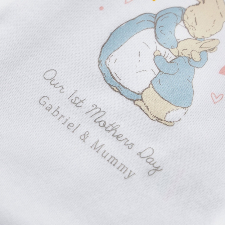 Personalised Peter Rabbit Mother's Day Bodysuit 