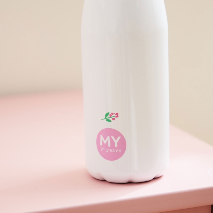 Personalised 500ml Floral Water Bottle