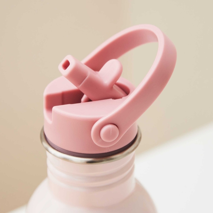 Personalised Pink Floral Water Bottle