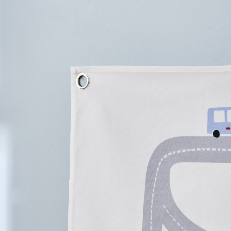 Personalized On The Move Large Grey Wall Hanging