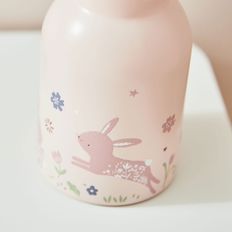 Personalized Pink Bunny 350ml Water Bottle